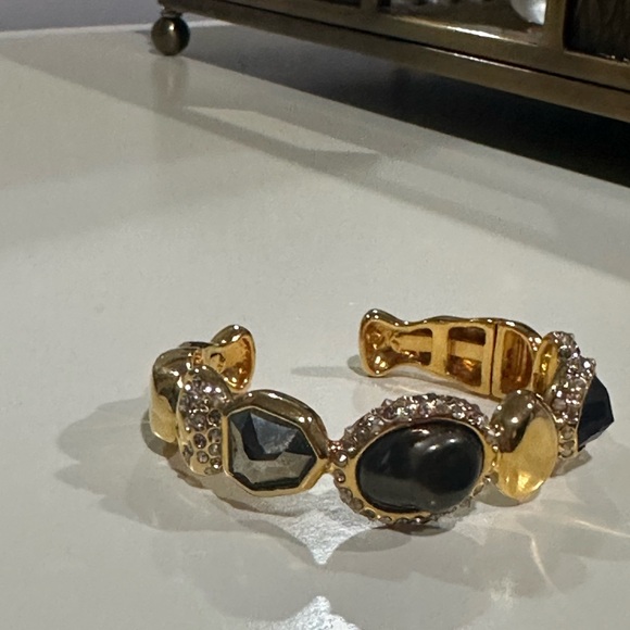 Alexis Bitter Gold and Black Gemstone Bracelet- Costume Jewelry - Picture 2 of 10